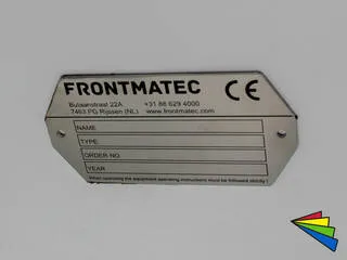 Typeplaten in afwijkende vormen
