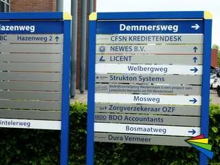 Bewegwijzering voor buiten