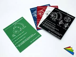 Instructie- & waarschuwingsplaatjes